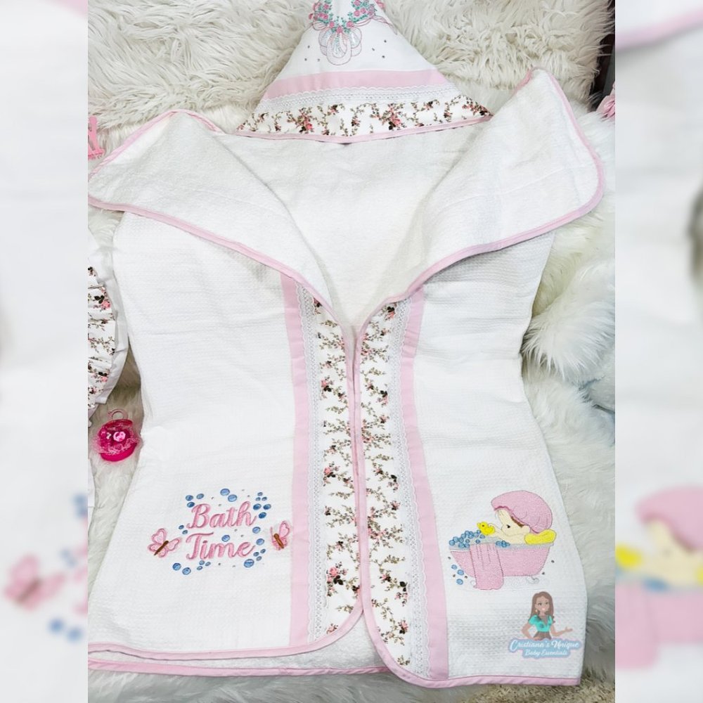 3D Butterfly Hooded Bath Towel